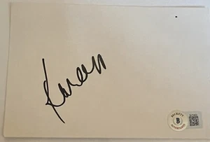 Kareem Abdul-Jabbar  Signed Autographed Index Card Rare Vintage Beckett - Picture 1 of 1