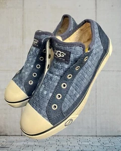 UGG Australia UGG Laela Laceless Denim Sneakers Blue - Women Size 7 U.S. - MINT - Picture 1 of 9