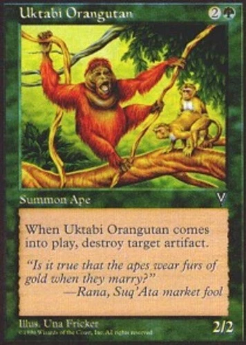 4x MTG Uktabi Orangutan, Light Play, English Visions - Image 1 of 1