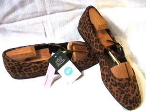 :New"Women's Elsa Leopard Print Mary Jane Ballet Flats Memory Foam Insole sz 9.5 - Picture 1 of 16