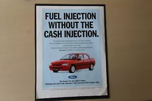 Original FORD ESCORT LX 1995 Zeitschriftenwerberahmen - Fertig Wandkunst Flatpack - Bild 1 von 1