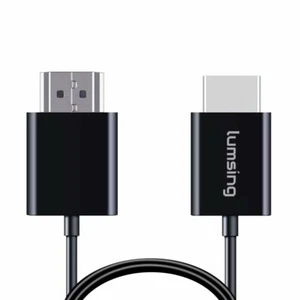 2m Lumsing HDMI Kabel Hochgeschwindigkeit HDMI auf HDMI M/M ultra dünn schwarz  - Bild 1 von 7