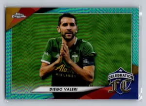 2021 Topps Chrome MLS Celebration FC Aqua Refractor 7/99 Diego Valeri #CFC-10 - Picture 1 of 3
