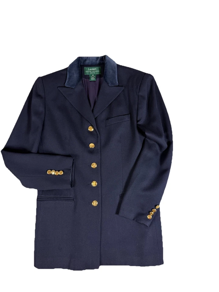 Lauren Ralph Lauren Blazer Women’s 10P Navy Blue Classic Old Money Timeless Corp - Image 1 of 4