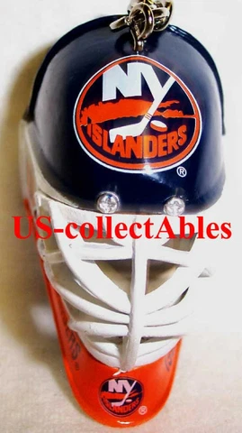 NHL NY ISLANDERS Hockey Goalie Face Mask Keychain Unique Novelty Collectible NEW Cover