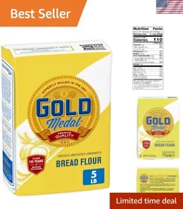 Proteinreiches ungebleichtes Brotmehl - 5 Pfund Speisekammer unverzichtbar für Bäcker - Bild 1 von 13