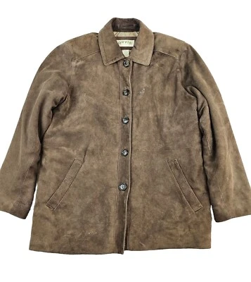 Jaqueta Bombardeiro Orvis Company Feminina TAMANHO MÉDIO Camurça 100% Couro 70534 Marrom - Imagem 1 de 4