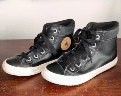 CONVERSE Chuck Taylor All Star Leather High Top 661906C Kids Size 3 - Image 1 of 4
