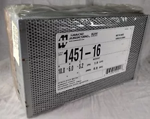 NEW Old Stock - Hammond 1451-16 Ventilated Metal Chassis Cover 10x6x5.2 inches - Picture 1 of 9