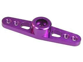 3Racing 2.6mm Aluminum Double Servo Arm for Ko Propo/Sanwa - Purple - Image 1 of 1
