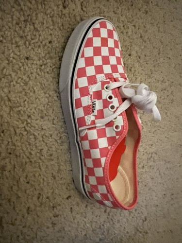 Sneakers Vans donna a scacchi rosa taglia 8