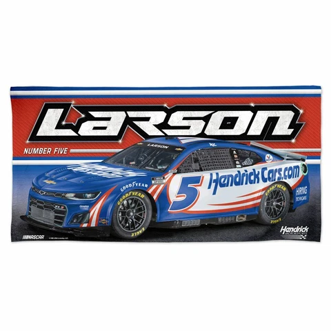 Kyle Larson 2022 Spectra #5 Hendrickcars.com 30" x 60" Beach Towel Cover