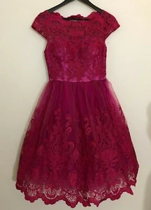 Chi Chi London Size 6 Lace Overall Short Pink Prom Cosplay Halloween Dress Tulle - Picture 1 of 9