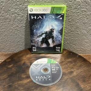 Xbox 360 Game Lot Halo Reach (2010) & Halo 4 (2012) No Case Tested - Picture 1 of 4
