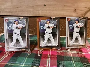 2023 Topps Museum Sammlung Corey Seager Kupfer & 2x Base Rangers - Bild 1 von 6