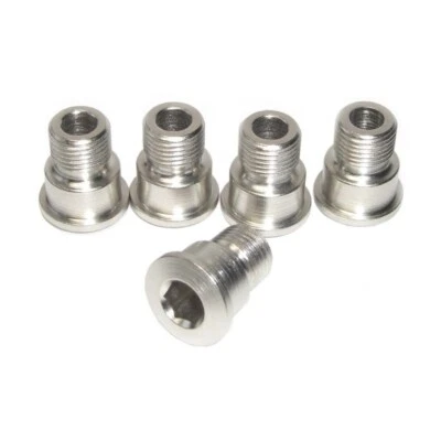 Stronglight Chainring Bolt 5 Piece Screw Set M8 x 0.75mm Shimano Compatible - Image 1 of 2