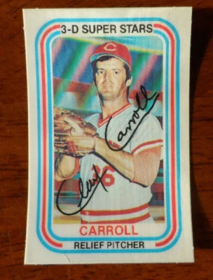 1976 KELLOGS BASEBALL #6 CLAY CARROLL CINCINNATI REDS EX/MT A-3065 - Image 1 of 2