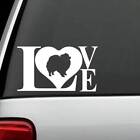 L1025 Pomeranian Pom LOVE Dog Decal Sticker for Car Truck SUV Laptop Art