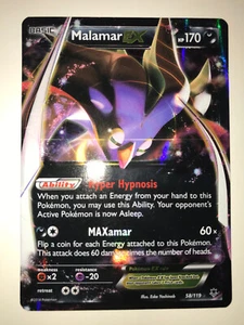 Pokemon Malamar EX 58/119 Phantom Forces Ultra Rare Holo LP/NM - Picture 1 of 2