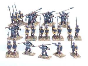 BLANZAS MEDIEVALES EUROPEAS 15MM X 26. PINTADO. MARRÓN 1845 - Imagen 1 de 5