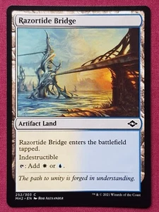Magic The Gathering MODERN HORIZONS 2 MH2 RAZORTIDE BRIDGE land card MTG - Bild 1 von 2