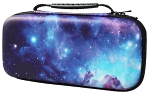 Trage EVA Hartschalen Schutzhülle für Nintendo Switch & OLED - Galaxy - Bild 1 von 6