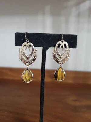 Pendientes Kendra Scott Vintage Paloma Ojos de Tigre Raros Difíciles de Encontrar  Foto 1 de 4