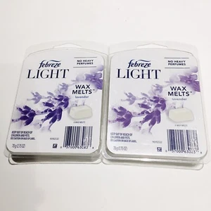 Lot Of 2 Febreze Light Wax Melts Lavender Scent No Heavy Perfumes - Picture 1 of 4