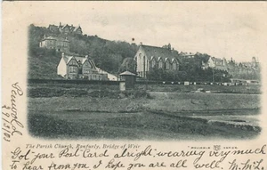 PARISH CHURCH, RANFURLY, BRIDGE OF WEIR - Early Renfrewshire Postcard - Picture 1 of 2