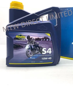 4T Putoline S4 10W/40 Mineral Based Oil 4 LITRES for road Off road and scooters - Picture 1 of 9