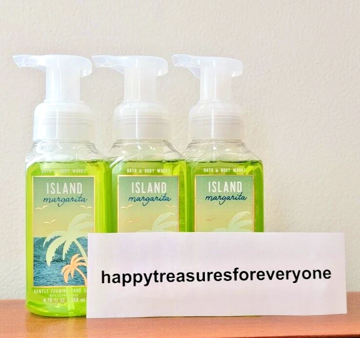 3x Bath & Body Works Island Margarita Gentle Foaming Hand Soap 8.75 Oz