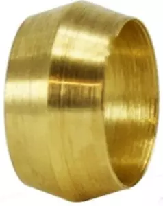 Compression Sleeve, Ferrules, 1/4", Brass 18003 - Picture 1 of 1