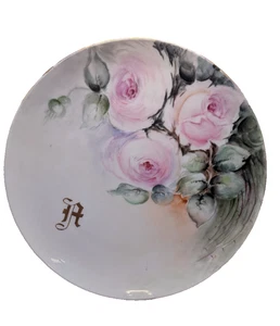 Antique 1893-1930 Haviland Limoges France Porcelain Plate Hand-painted 8.5" - Picture 1 of 12