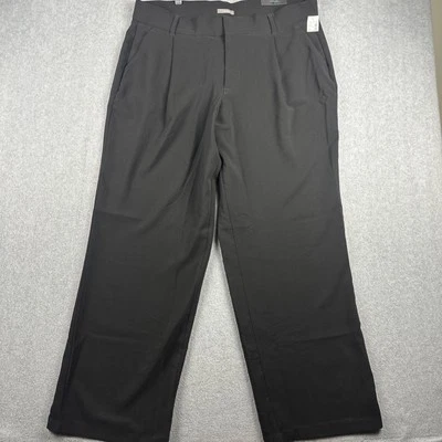 Pantalones Maurices Mujer 20W Negro Cintura Alta Pierna Ancha Elastizados Pantalón Carrera Nuevo con Etiquetas Foto 1 de 4