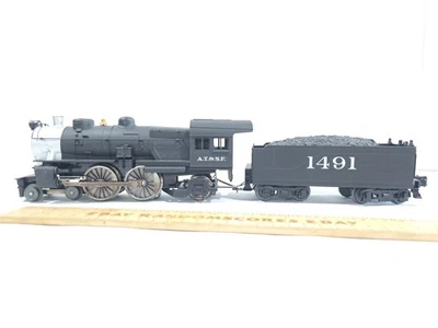 Atlas O Gauge ATSF 1491 Santa Fe 4-4-2 Steam Loco Bell, Whistle, Smoke Ex/No Box - Image 1 of 4