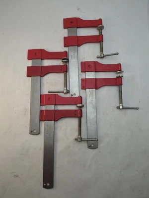 Лот из 4 винтажных тонких профильных штанговых зажимов STANLEY 6 дюймов США 2 #H157 2 #83-157 - Изображение 1 из 4