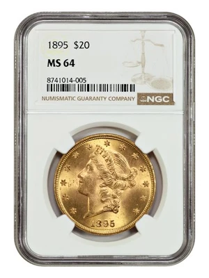 1895 $20 NGC MS64 - Liberty Head $20 - Image 1 of 4