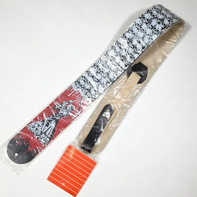 RARE: Vintage HEAVY METAL Genuine Leather Guitar Strap KLONDYKE Made in England - Image 1 of 4