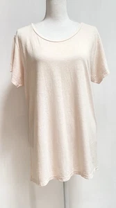 TOP Jung Maven 55% Hanf 45% Bio Baumwolle Tunika T-Shirt Gr. L Pfirsich - Bild 1 von 6