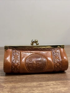Vintage Leather Rudesheim Germany Coin Purse - Picture 1 of 10