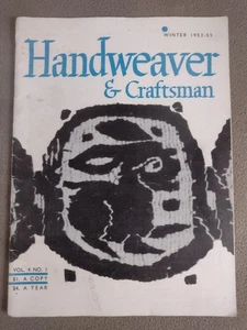 Winter 1952  1953 HANDWEAVER AND CRAFTSMAN Magazine Weaving - Picture 1 of 9