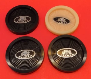 Lotto di 4 sottobicchieri logo Pontiac "Body By Fisher" Detroit Fort St. Plant - Foto 1 di 6