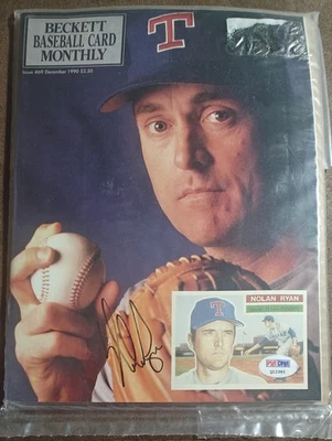 Revista mensual Beckett firmada por Nolan Ryan diciembre 1990 Foto 1 de 2