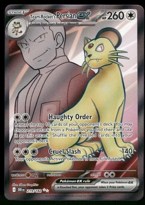Team Rocket's Persian ex - Ultra Rare SV10: Destined Rivals 219/182 NM - Image 1 of 2