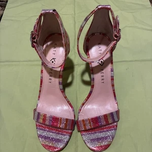 Katy Perry rosa gestreifte Schuhe Gr. 8 - Bild 1 von 9