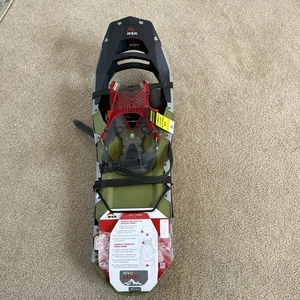Men’s MSR Review Ascent Snowshoes Brand New! Retail $320! Green 25” - Picture 1 of 9