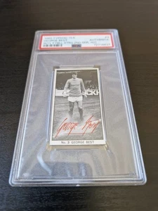 George Best 1969 Typhoo Tea Football Card PSA Authentic - Picture 1 of 3