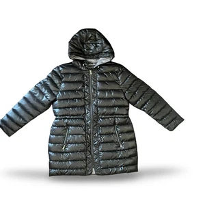 Kenneth Cole Damen Puffer Stepp Anorak Jacke Mantel Kapuze schwarz Gr. XL - Bild 1 von 7