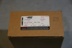 AMETEK 155027X 155027 1981 4-1/2" 1/4" ANPT LM Pressure Gauge 316 Stainless - Picture 1 of 2