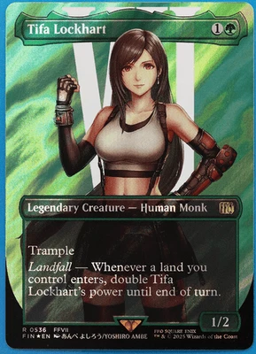 Tifa Lockhart (Borderless Character Surge 536) FOIL Final Fantasy NM (507382) - Image 1 of 2